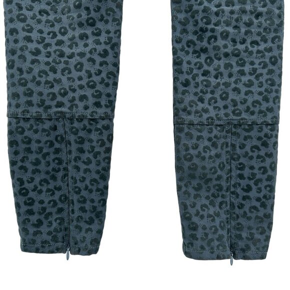 Anthropologie Pilcro Stet Leopard Print Blue Skinny Ankle Pants Womens 27 - Picture 7 of 11